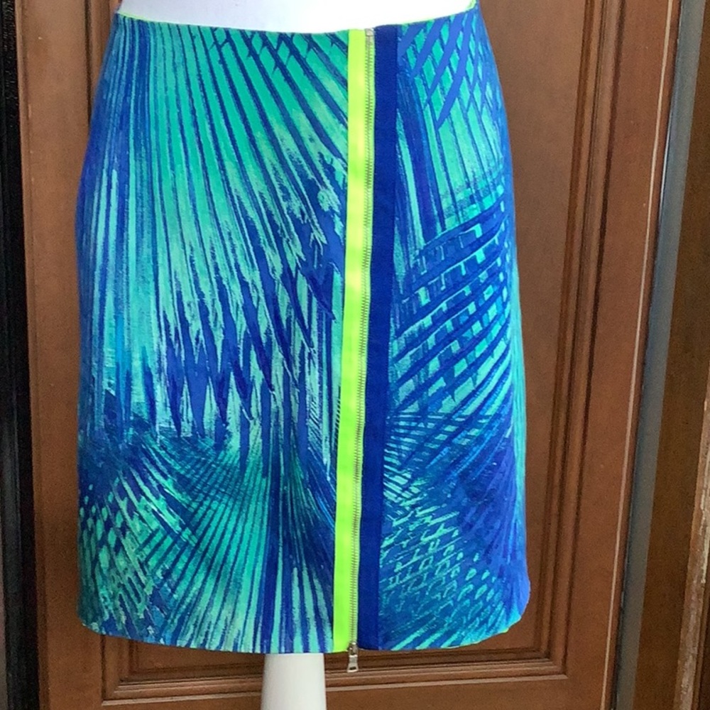 Ellie Tahari asymmetrical zip skirt - vintage